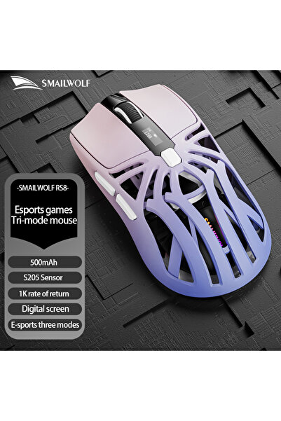 Choice1 Purple S205 2026 NEW SMAILWOLF RS8 Wireless mouse Bluetooth three-mod...