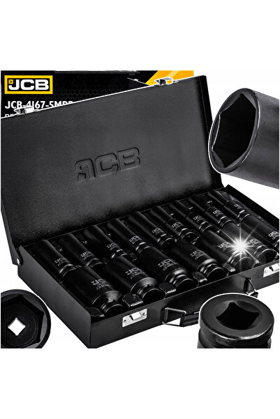 Jcb Set de chei tubulare adânci de impact de 1/2 inch, 10-36mm, 16 piese, pen...