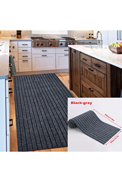 choice2 40cmX3m Striped gray 40cmx3m DIY Solid Color Striped Kitchen Door Mat...