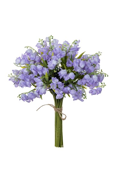Choice3 10 pcs PURPLE 5/10Pcs Artificial Flowers Canterbury Bell Festival Hom...