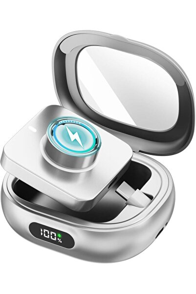 Choice Silver Smart Ring Charging Case Portable Charger Box for Oura Ring Gen...
