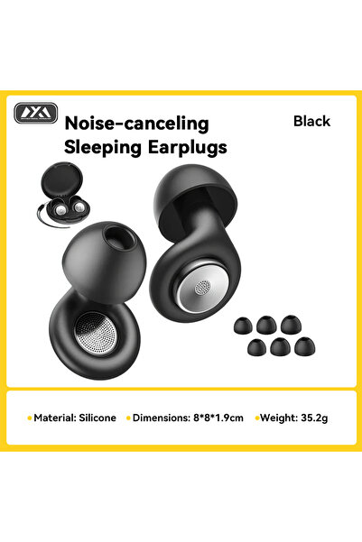 choice2 HT001-black 45-49dB Sound Insulation Sleeping Earplugs Soft Silicone ...