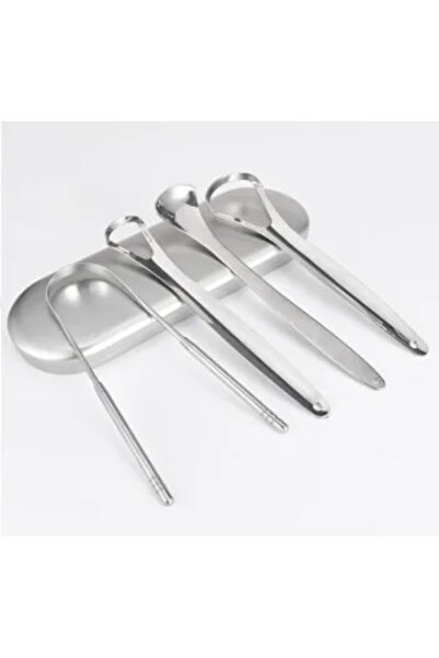 Choice 4PCS Silver Premium 1pcs/3pcs Metal Tongue Scraper Cleaner for Adults ...