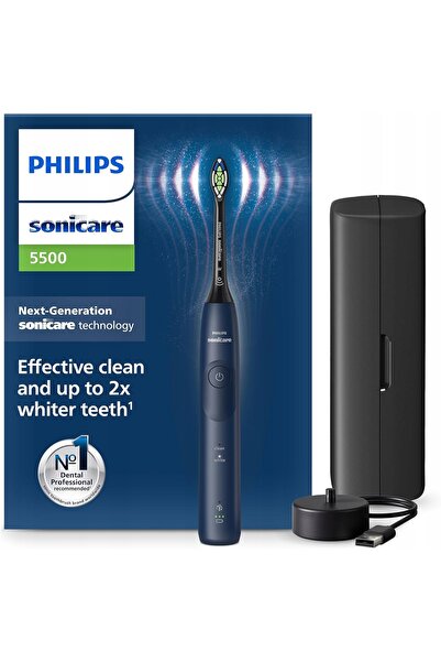 Philips Saeco Sonicare 5500 Hx7113/01 Periuță de dinți electrică albastră + Husă