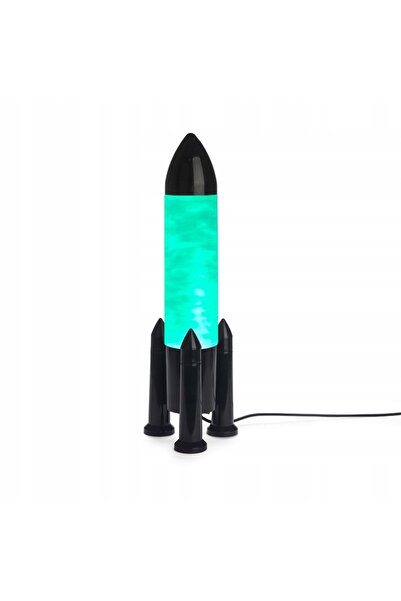 Balvı Lampă Lava Lava Rakieta Wir Tornado Rocket Negru LED USB 5V 1A Wiel