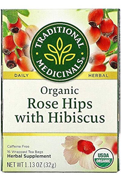 TRADITIONAL MEDICINALS Herbal Teas Traditional Medicinals, Organic Rose Hips ...