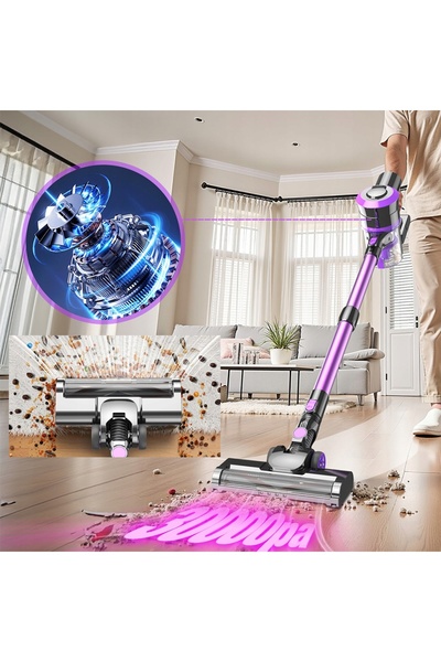 bedee Aspirator de mână 4 în 1 + Perie electrică pentru podele |   38 Kpa |  ...