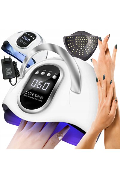 Lewer Lampă UV X10 Puternică pentru Unghii, Gel Hibrid UV LED Sun x10 Max LCD