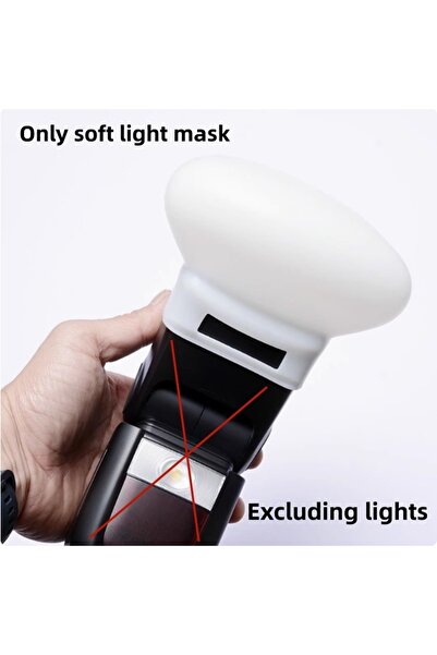 Choice White 【Y】1Pcs Diffuser Bounce Dome Soft Silicone Flash Cap For Nikon O...