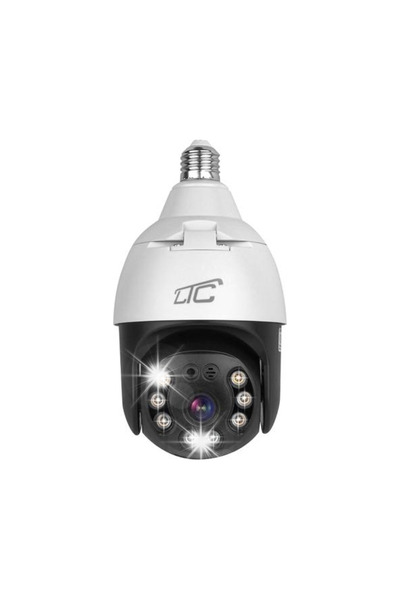 LTCHE Cameră IP Wifi Bec E27 Rotativă Externă 5MP Aplicație iOS Android IP65
