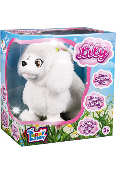 TM TOYS Jucărie interactivă pentru câini Pudel alb Lily Răspunde la atingere ...