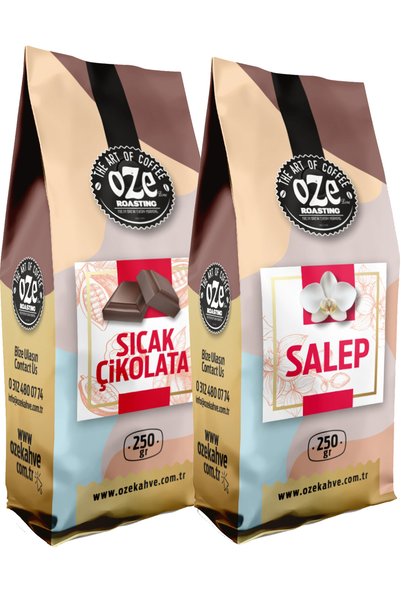 Ozeline Salep & Sıcak Çikolata Tanışma Seti 2x250 g