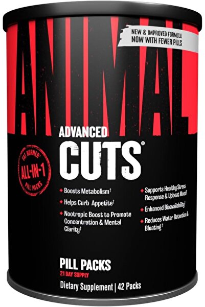 Animal Cuts All-in-1 Thermogenic - 25-Ingredient Cutting Stack with Removable...