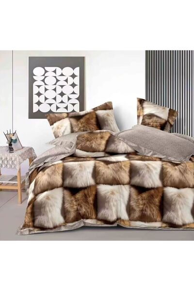Pucioasa Fabrica Premium satin Cotton Duvet Cover Set - with Stretchy - 4 pie...