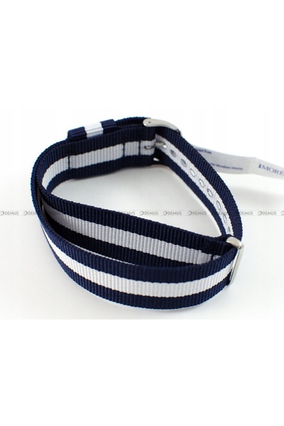 NO BRAND Curea de ceas - Morellato A01X4737A74816Cr20 Alb, Albastru 20mm