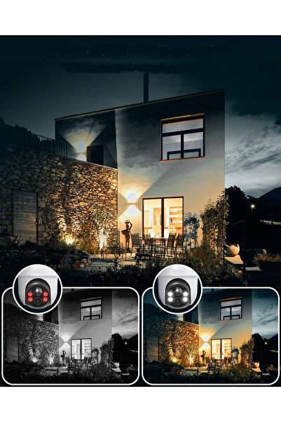 NO BRAND Cameră solară wireless de exterior Full HD de 4MP (set de patru camere)