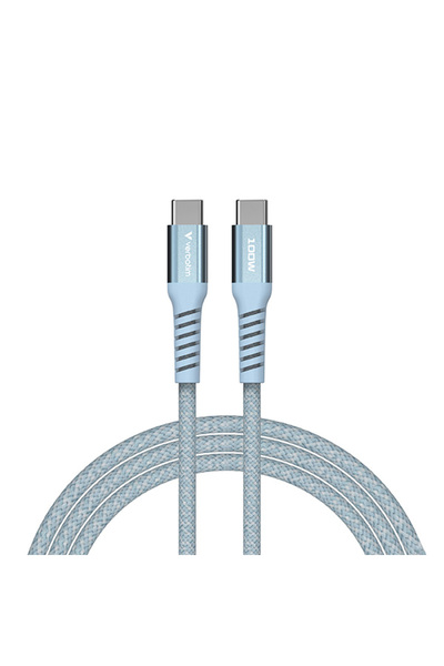 NO BRAND Cablu Verbatim USB-C la USB-C 1.2m 100W PD Albastru 31856