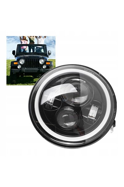 NO BRAND Proiector LED de 7 inci, 60W, Angel Eye, de mare putere pentru Wrangler