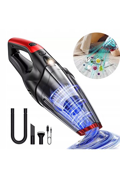 NO BRAND Aspirator auto fără fir, portabil, cu filtru HEPA, pentru curățare u...