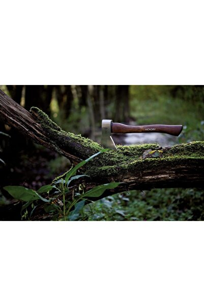 NO BRAND Secure de tăiat lemne 40 cm, mâner din lemn de hickory, lamă călită