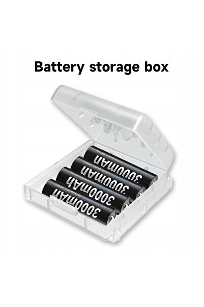 NO BRAND 8 Baterii reîncărcabile AA R6 HR6 1.2V 3000mAh + 8x Încărcător de ba...