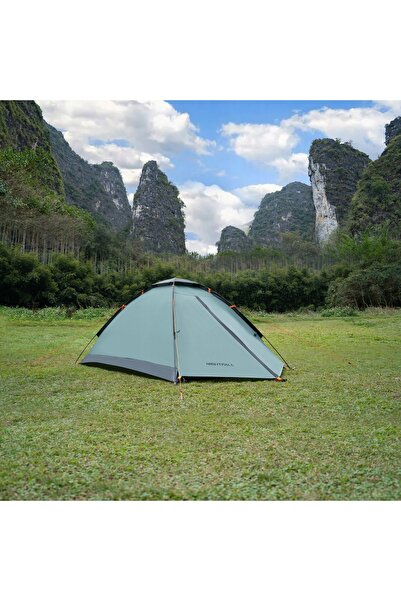NO BRAND Cort de camping Cort turistic 2 persoane Filtru UV Ușor Verde Nils Camp
