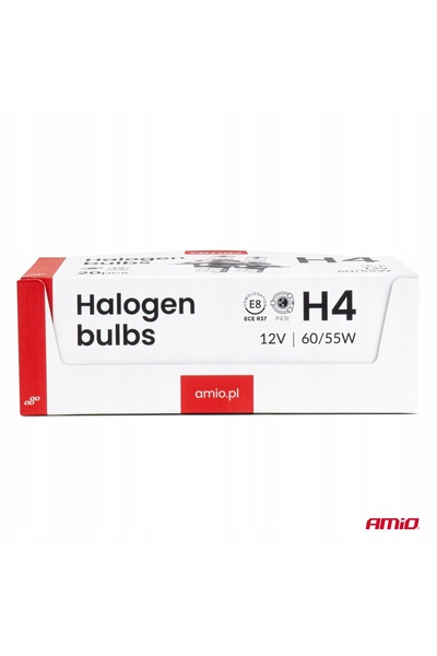 NO BRAND Set de becuri halogen H4 12V 60/55W Filtru UV (E8) 20 bucăți