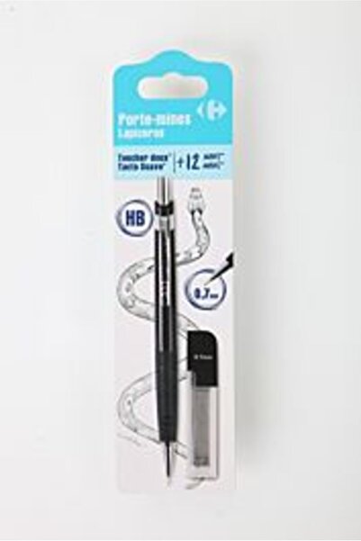 Carrefour Creion mecanic, 12 mine de 0.7 mm