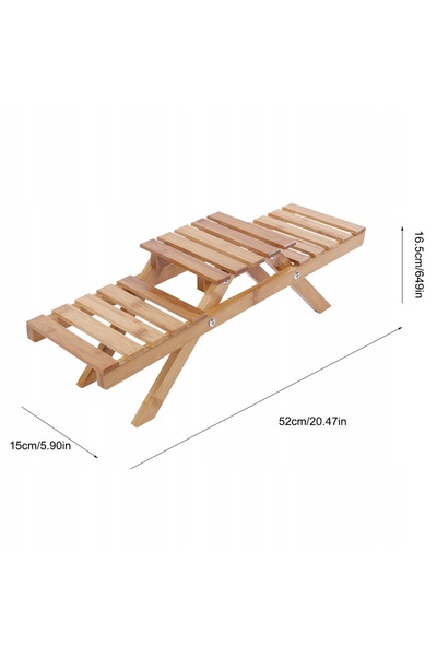 NO BRAND Suport din lemn pentru flori de balcon, raft pentru flori