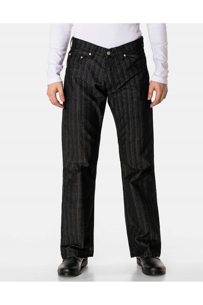 NO BRAND Pantaloni călduroși din catifea reiată pentru bărbați, din bumbac, C...