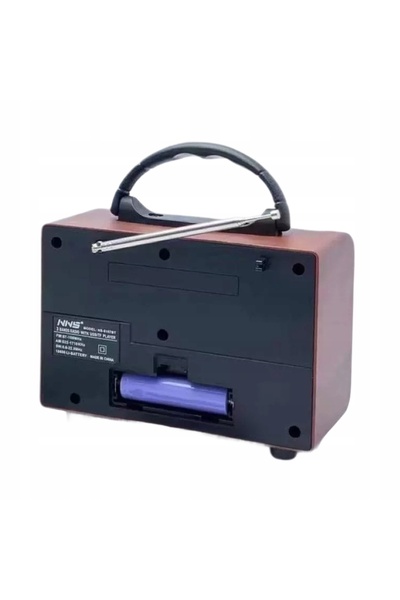 NO BRAND Radio retro Bluetooth AM FM SW difuzor portabil antenă baterie vintage