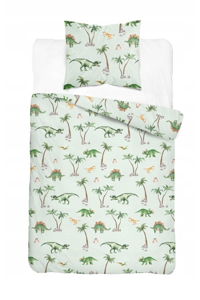 NO BRAND Lenjerie de pat din bumbac pentru copii 140X200 Xoxo 5712A Dinozauri