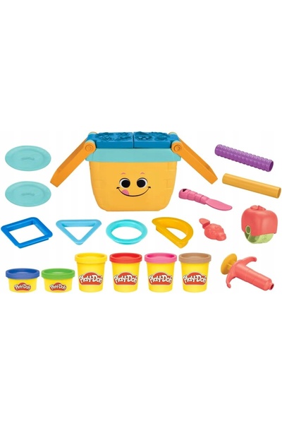 NO BRAND Set de picnic Play-Doh, Accesorii pentru plastilină, Coș de picnic p...