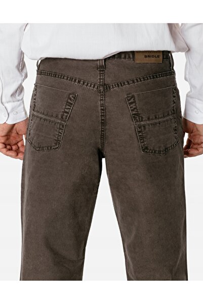 NO BRAND Pantaloni bărbătești din bumbac Bridle Lincoln Jeans, 92 cm, croială...