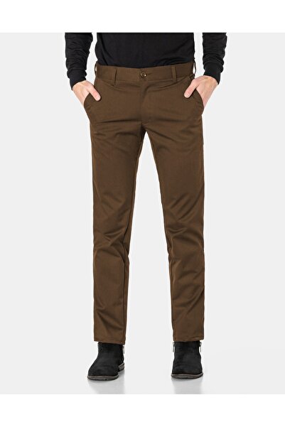 NO BRAND Pantaloni chino eleganți pentru bărbați, din bumbac 4357 35/34