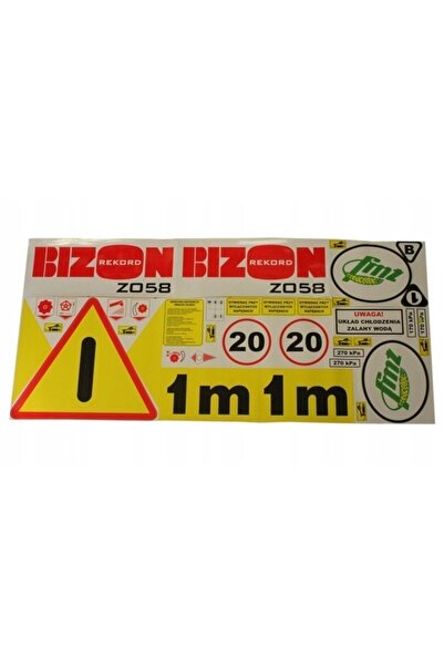 NO BRAND Autocolante pentru Combină de recoltat cereale Bison Z058 Record