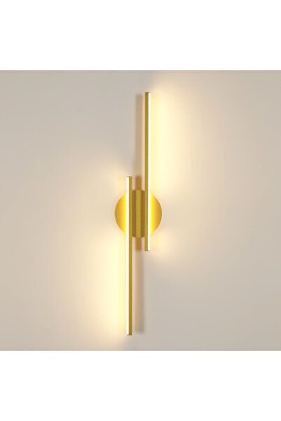NO BRAND Aplică LED de perete, aurie, modernă, pentru living și hol, 3000K, 2...