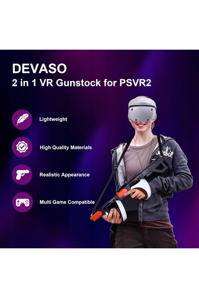 NO BRAND Manetă magnetică VR 3 în 1 pentru PSVR2 / Manetă VR variabilă pentru...
