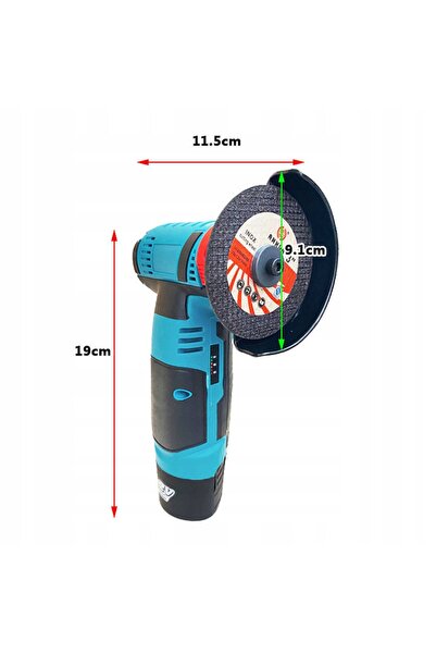 NO BRAND Hdeye 550W 12V Polizor unghiular cu discuri de 75mm