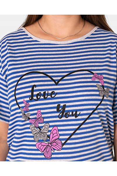 NO BRAND Pijamale de damă, bluză tip tricou din bumbac și pantaloni scurți 14...
