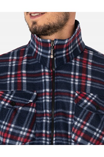 NO BRAND Bluză călduroasă din fleece pentru bărbați, termică, cu fermoar 231-...
