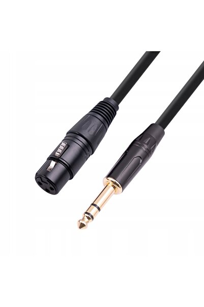 NO BRAND Cablu microfon Betune XLR TRS Mufă Mamă 6,3 Stereo 3m