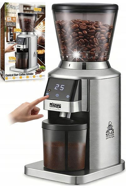 NO BRAND Râșniță electrică automată pentru cereale și cafea, 34 de niveluri, ...