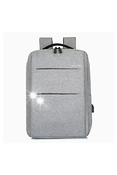 NO BRAND Rucsac de mare capacitate, casual-business, simplu, cu încărcare USB...