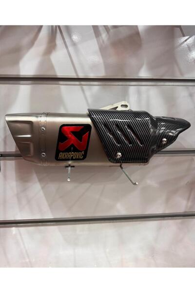 motoegzozcu Motosiklet Racing Line Susturuculu Egzoz - Gümüş