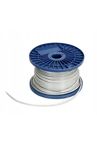 NO BRAND Sârmă de oțel învelită în PVC 5mm / 2,5mm 200m Galvanizată Rezistent...