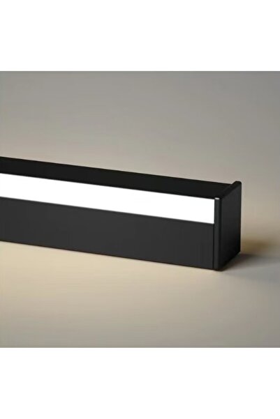 NO BRAND Aplică LED din metal negru, 60 cm, modernă, cu sursă de lumină integ...