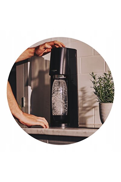 NO BRAND Aparat de carbonatare a apei SodaStream Terra negru + sticlă Fuse de...