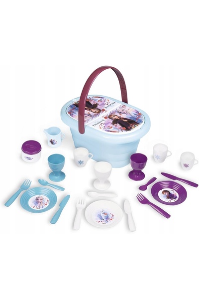 NO BRAND COȘ DE PICNIC PENTRU COPII CU ACCESORII DE SERVIRE 21 DE ELEMENTE