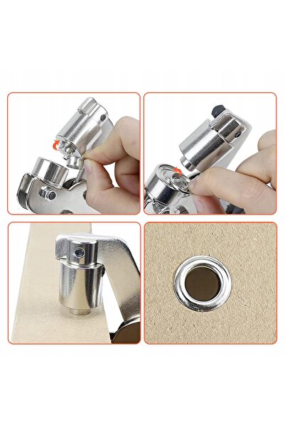 bedee Set perforator de găuri și clește de nituit, 500 de perforații, 10.5MM
